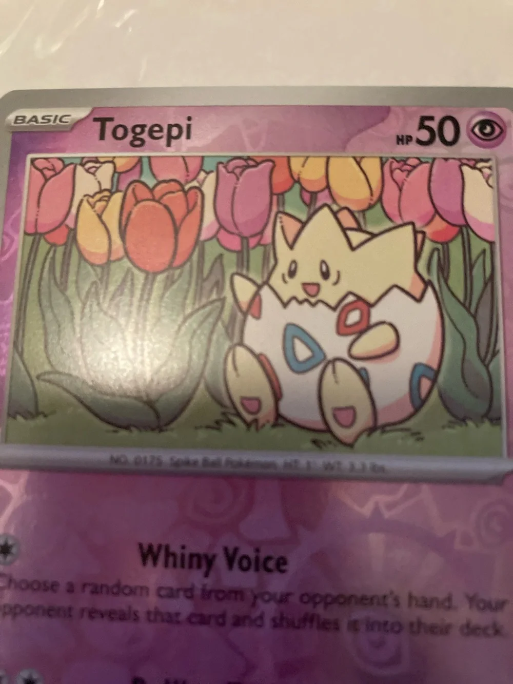 Pokemon Togepi Pink Purple Trading Card